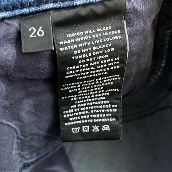 J Brand Ruby High Rise Moto Ankle Skinny Jeans Medium Wash 26 - Picture 7 of 7